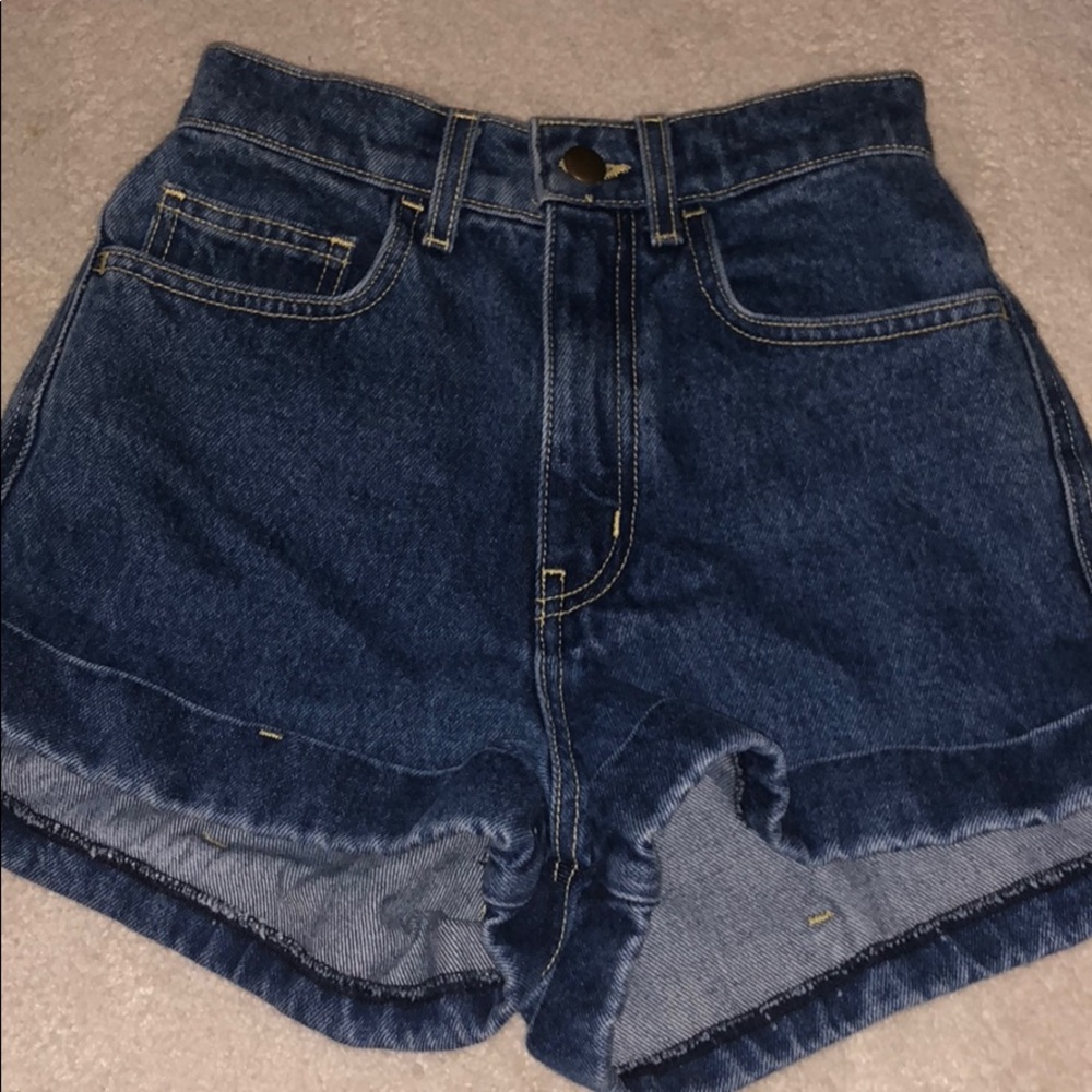 highwaisted jean shorts